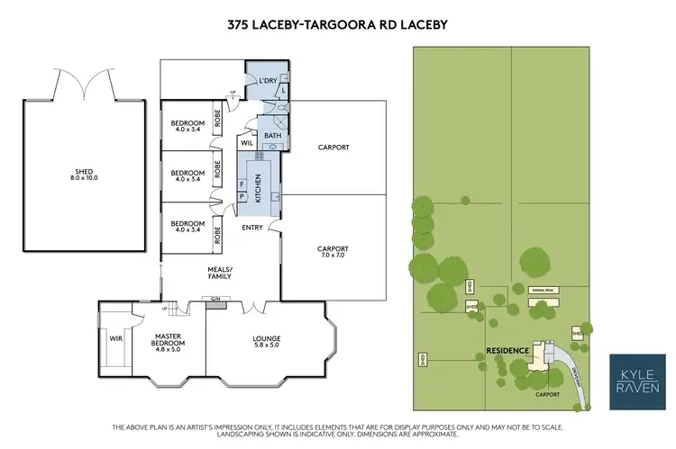 Floorplan of Homely house listing, 375 Laceby-Targoora Road, Laceby VIC 3678