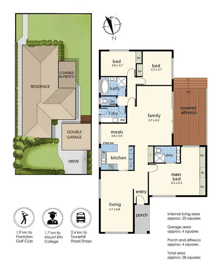 Floorplan of Homely house listing, 42 Christopher Drive, Frankston South VIC 3199