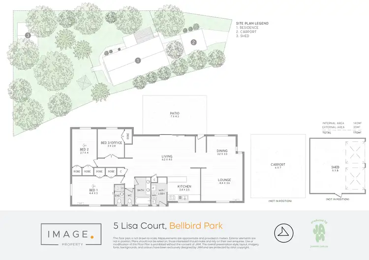 Floorplan of Homely house listing, 5 Lisa Court, Bellbird Park QLD 4300