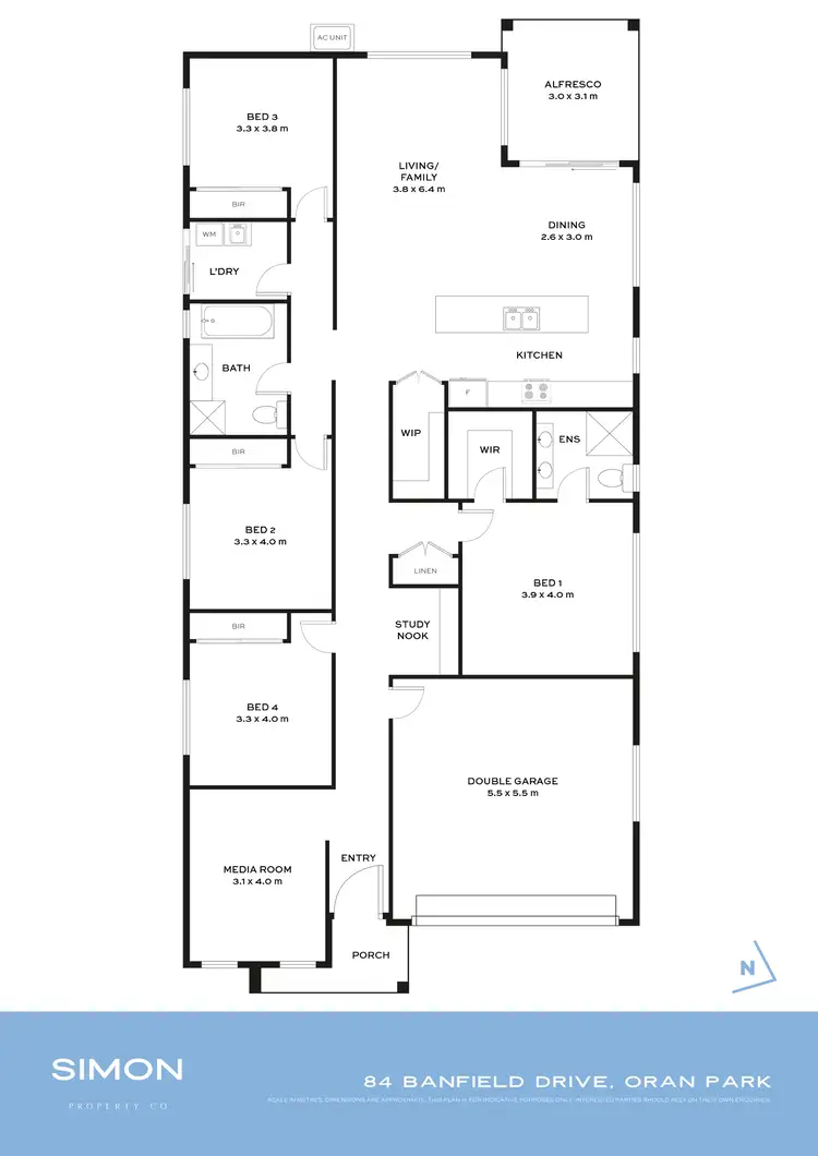 Floorplan of Homely house listing, 84 Banfield Drive, Oran Park NSW 2570