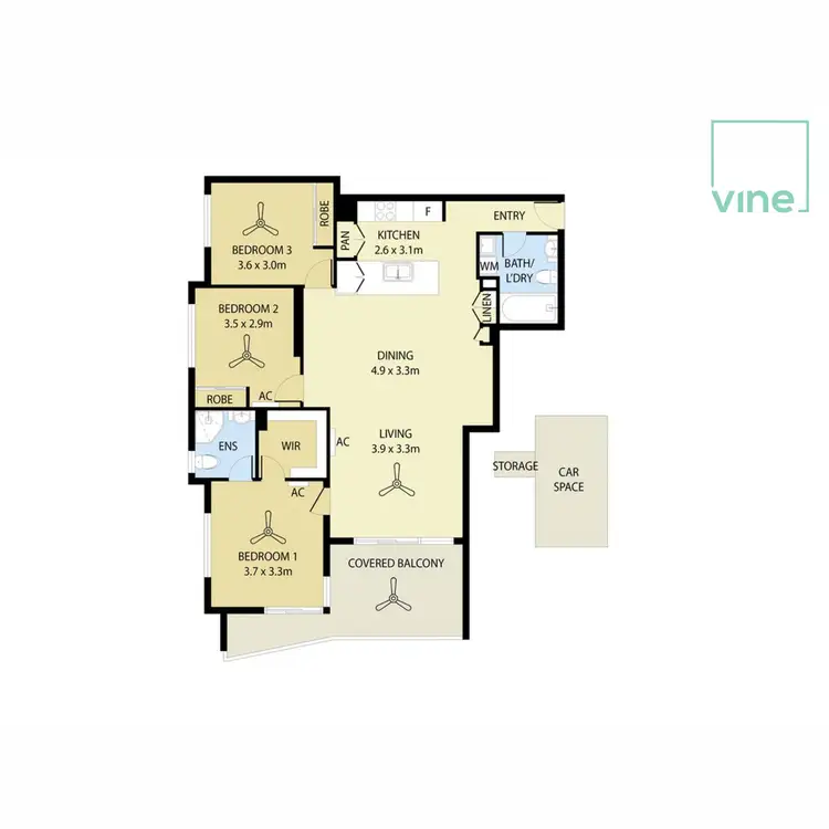 Floorplan of Homely unit listing, 3/26-28 Western Avenue, Chermside QLD 4032