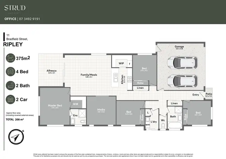 Floorplan of Homely house listing, 11 Bradfield Street, Ripley QLD 4306