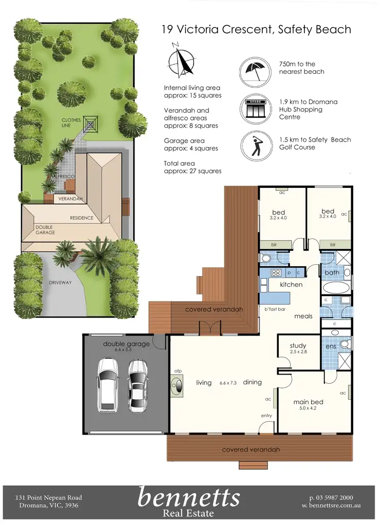 Floorplan of Homely house listing, 19 Victoria Crescent, Safety Beach VIC 3936