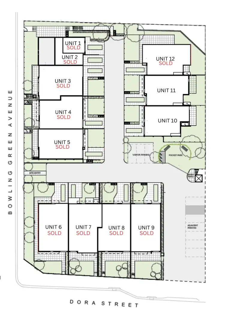 Floorplan of Homely townhouse listing, 12/2 Dora Street, Katoomba NSW 2780