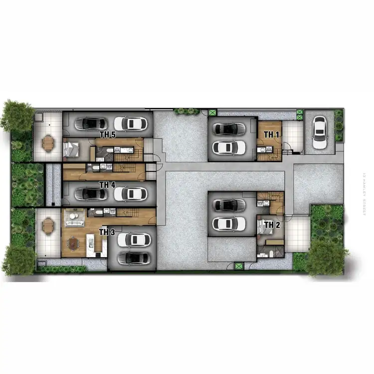 Floorplan of Homely townhouse listing, 13 Hamley Street, Wooloowin QLD 4030