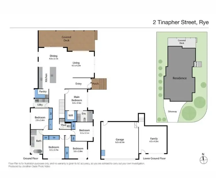 Floorplan of Homely house listing, 2 Tinapher Drive, Rye VIC 3941