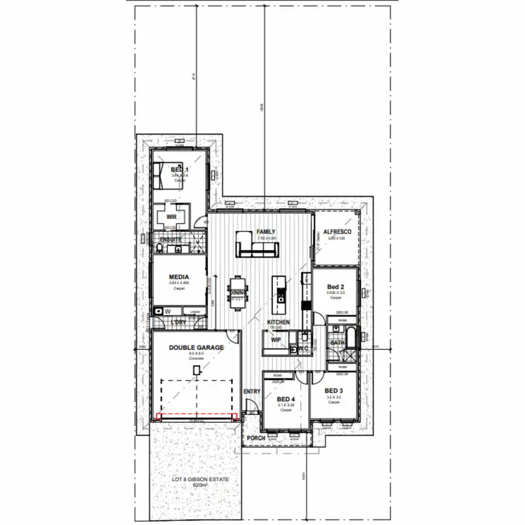 Floorplan of Homely land listing, LOT 8 Gibson Street, Boorooma NSW 2650
