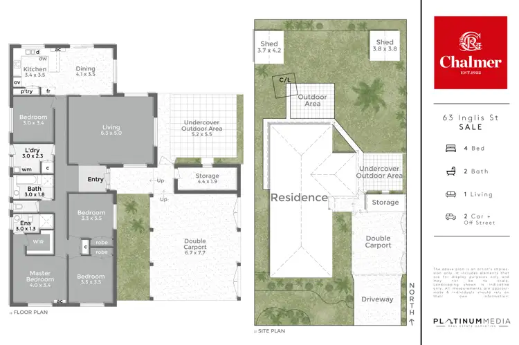 Floorplan of Homely house listing, 63 Inglis Street, Sale VIC 3850