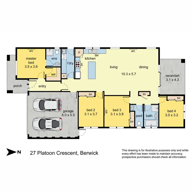 Floorplan of Homely house listing, 27 Platoon Crescent, Berwick VIC 3806