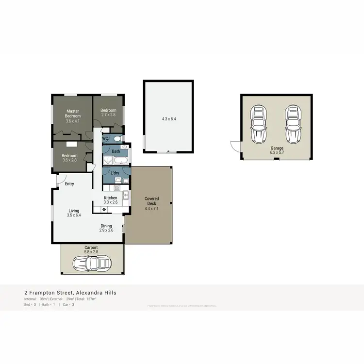 Floorplan of Homely house listing, 2 Frampton Street, Alexandra Hills QLD 4161