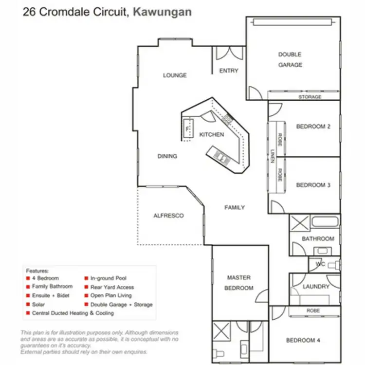 Floorplan of Homely house listing, 26 Cromdale Circuit, Kawungan QLD 4655