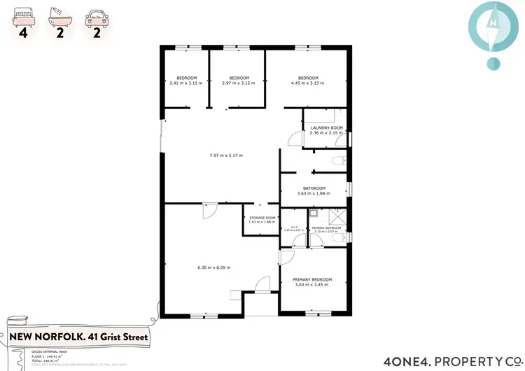 Floorplan of Homely house listing, 41 Grist Street, New Norfolk TAS 7140