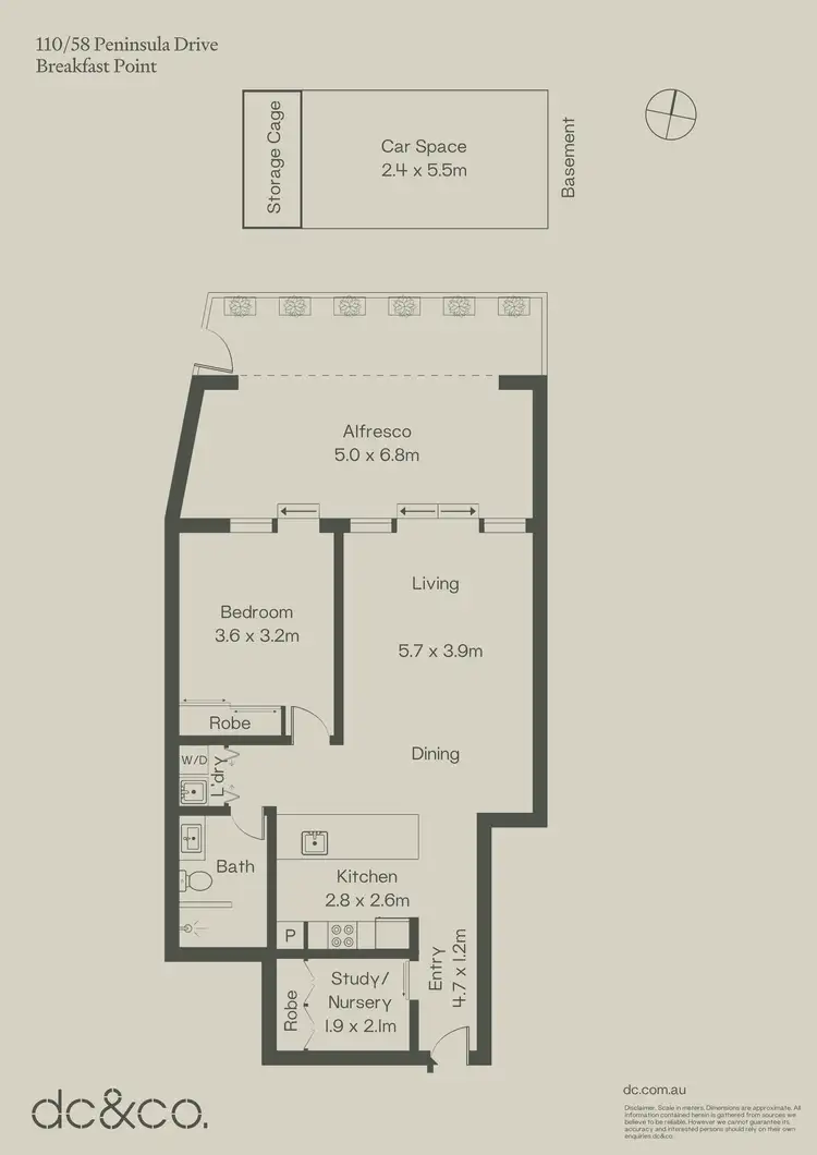 Floorplan of Homely apartment listing, 110/58 Peninsula Drive, Breakfast Point NSW 2137