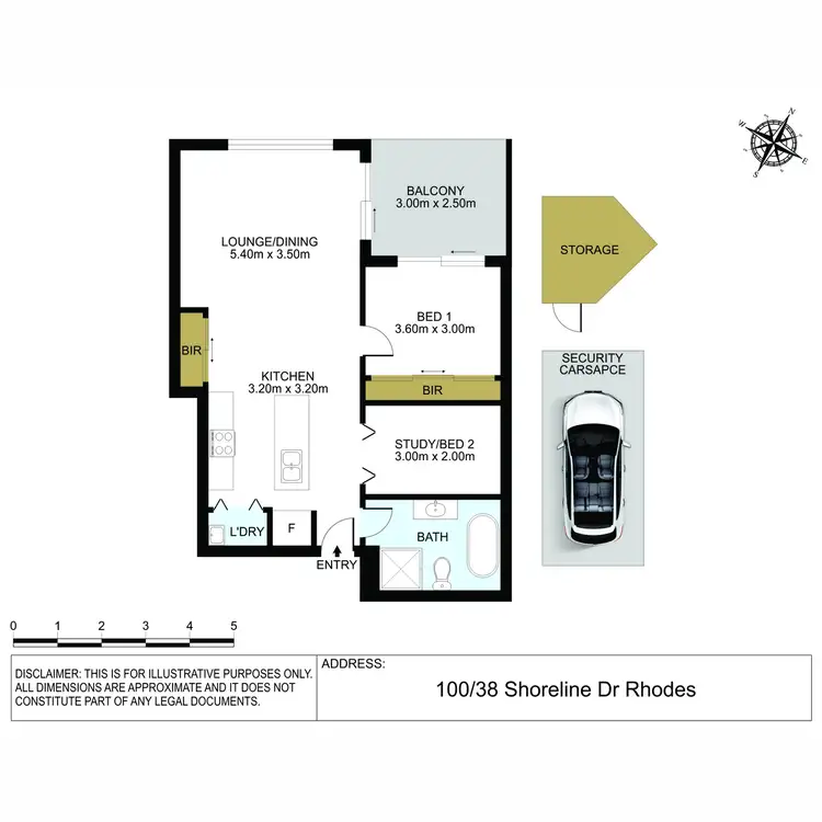 Floorplan of Homely apartment listing, 100/38 Shoreline Drive, Rhodes NSW 2138