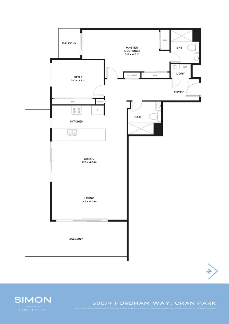 Floorplan of Homely apartment listing, 5.05/4 Fordham Way, Oran Park NSW 2570