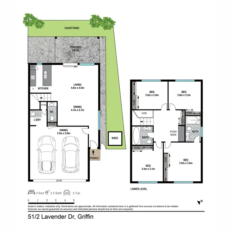 Floorplan of Homely townhouse listing, 51/2 Lavender Drive, Griffin QLD 4503