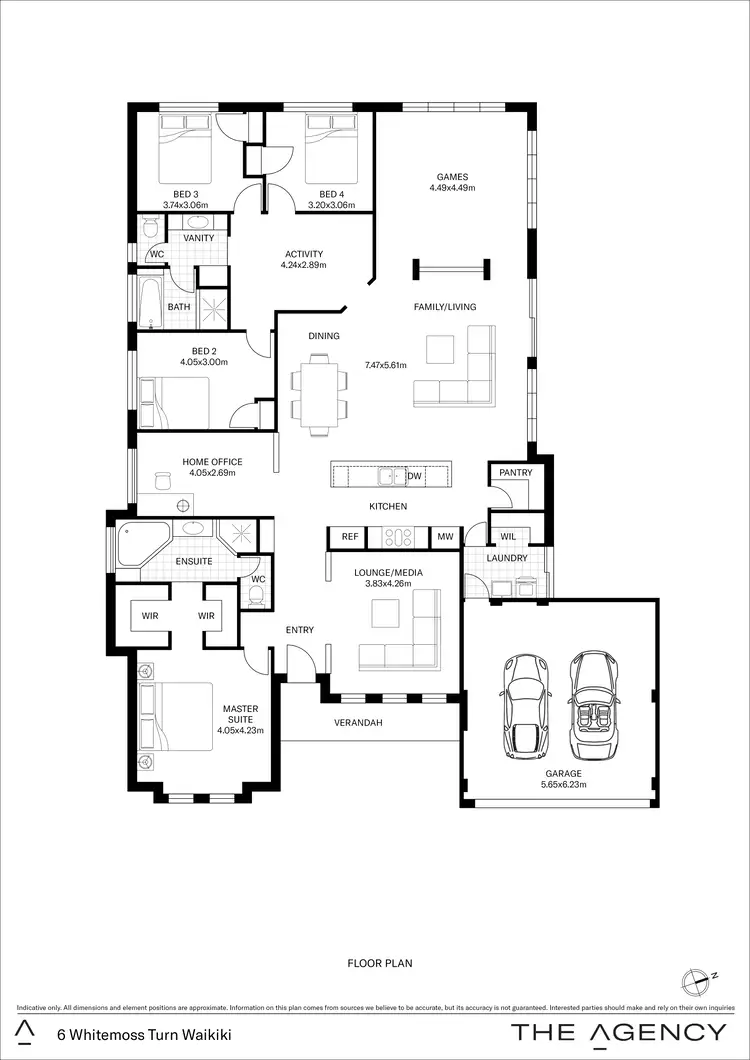 Floorplan of Homely house listing, 6 Whitemoss Turn, Waikiki WA 6169