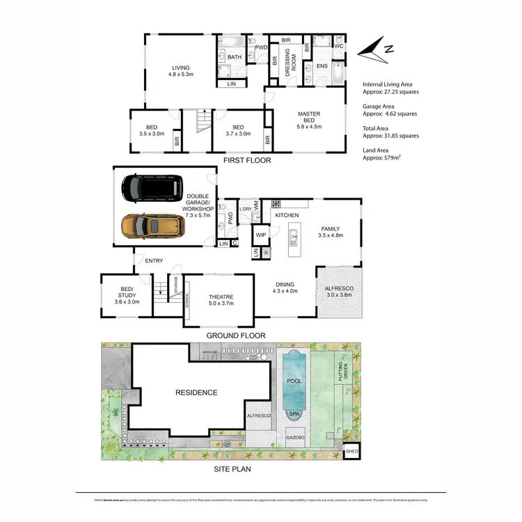 Floorplan of Homely house listing, 36 Oceanic Drive, Safety Beach VIC 3936