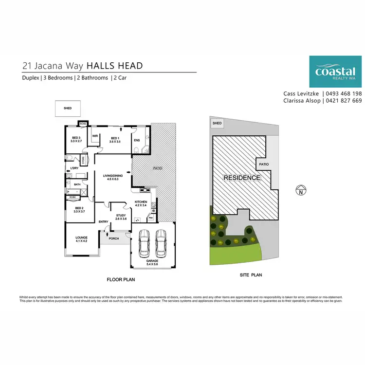 Floorplan of Homely house listing, 21 Jacana Way, Halls Head WA 6210