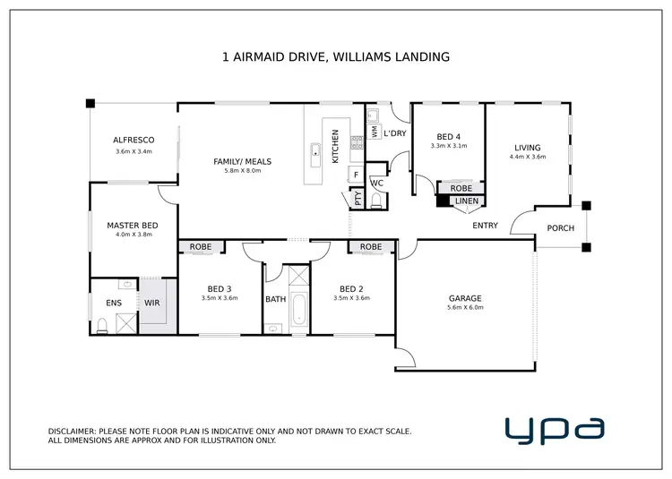 Floorplan of Homely house listing, 1 Airmaid Drive, Williams Landing VIC 3027