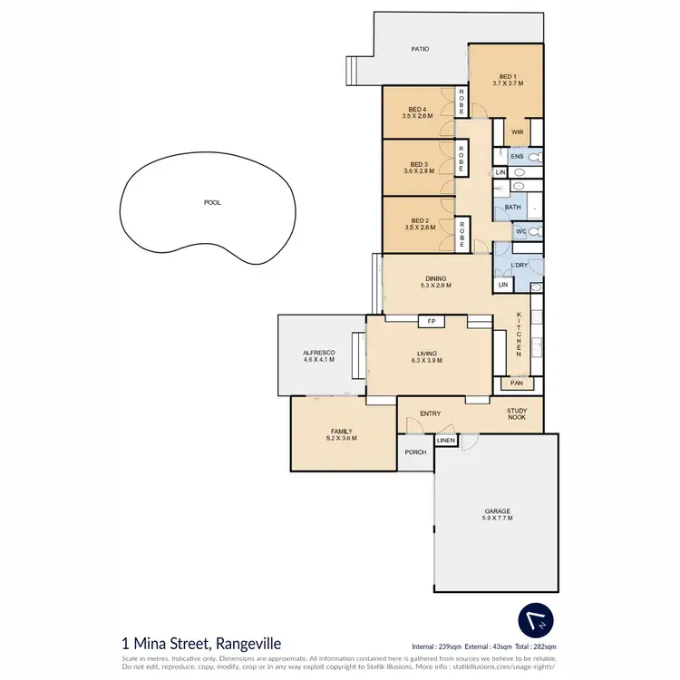 Floorplan of Homely house listing, 1 Mina Street, Rangeville QLD 4350