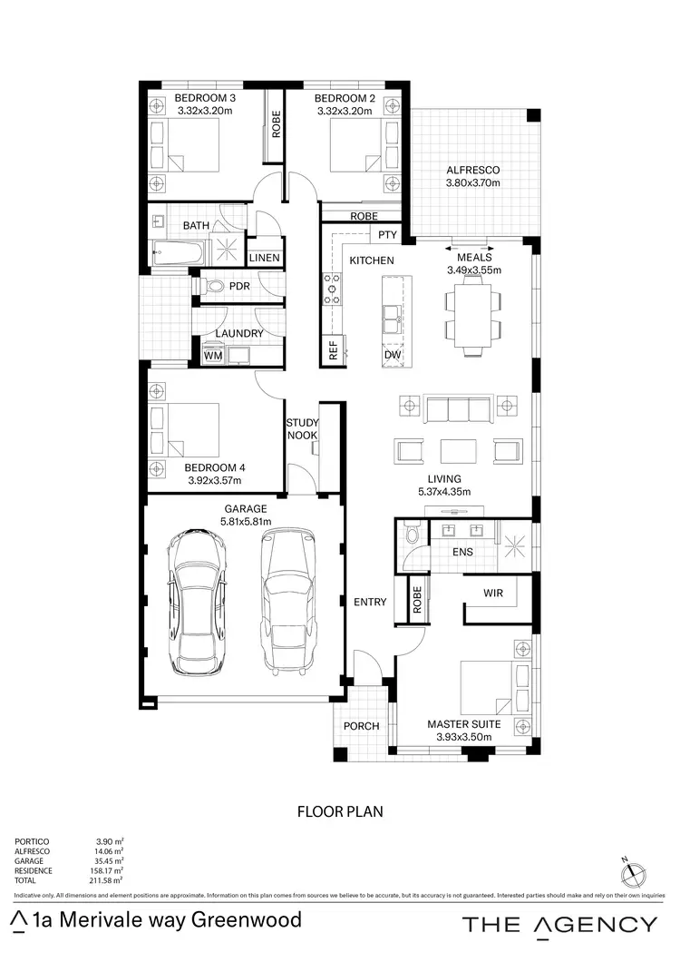 Floorplan of Homely house listing, 1A Merivale Way, Greenwood WA 6024