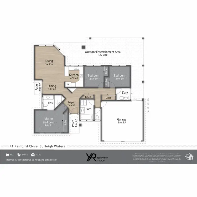 Floorplan of Homely house listing, 41 Rainbird Close, Burleigh Waters QLD 4220
