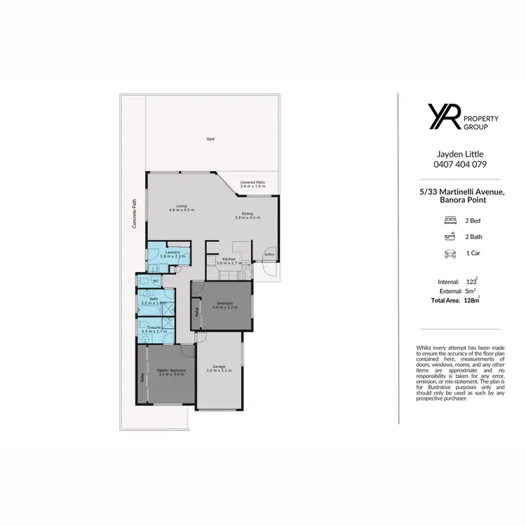 Floorplan of Homely villa listing, 5/33 Martinelli Avenue, Banora Point NSW 2486
