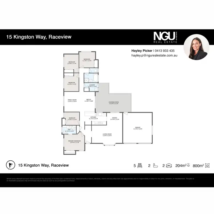 Floorplan of Homely house listing, 15 Kingston Way, Raceview QLD 4305