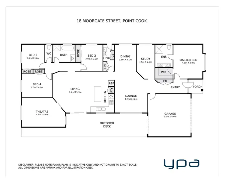 Floorplan of Homely house listing, 18 Moorgate Street, Point Cook VIC 3030