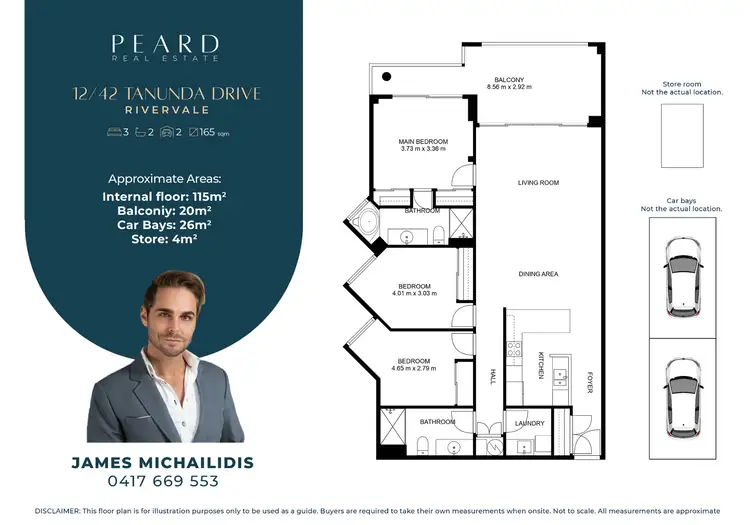 Floorplan of Homely apartment listing, 42/12 Tanunda Drive, Rivervale WA 6103