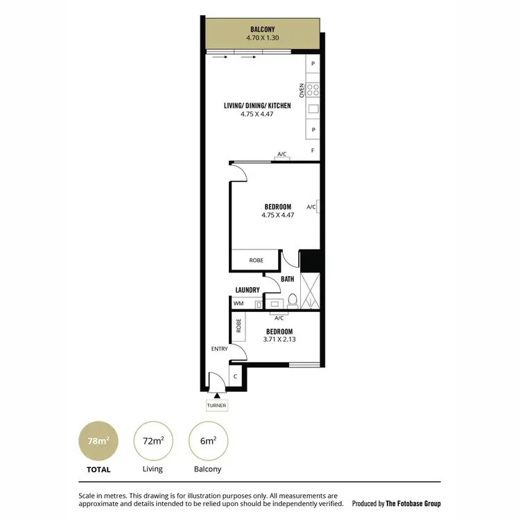Floorplan of Homely apartment listing, 1.4/242 Flinders Street, Adelaide SA 5000