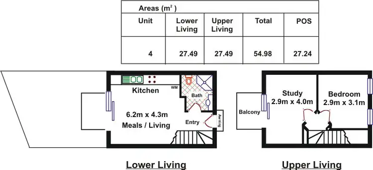 Floorplan of Homely apartment listing, 4/3 Diagonal Way, Oaklands Park SA 5046