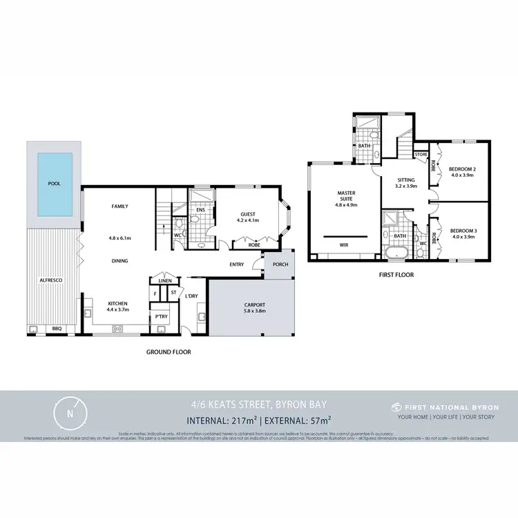 Floorplan of Homely house listing, 4/6 Keats Street, Byron Bay NSW 2481