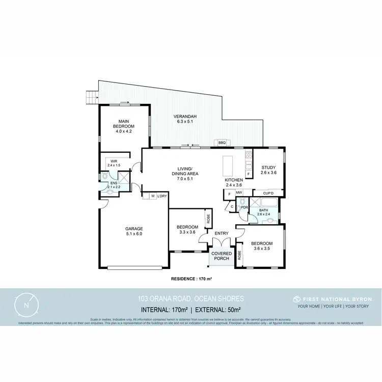 Floorplan of Homely house listing, 103 Orana Road, Ocean Shores NSW 2483