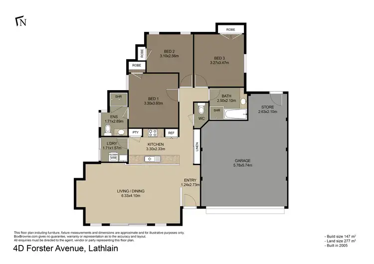 Floorplan of Homely house listing, 4D Forster Avenue, Lathlain WA 6100