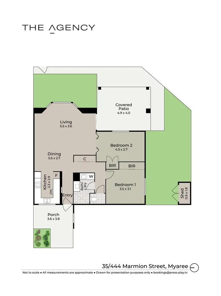 Floorplan of Homely retirement listing, 35/444 Marmion Street, Myaree WA 6154