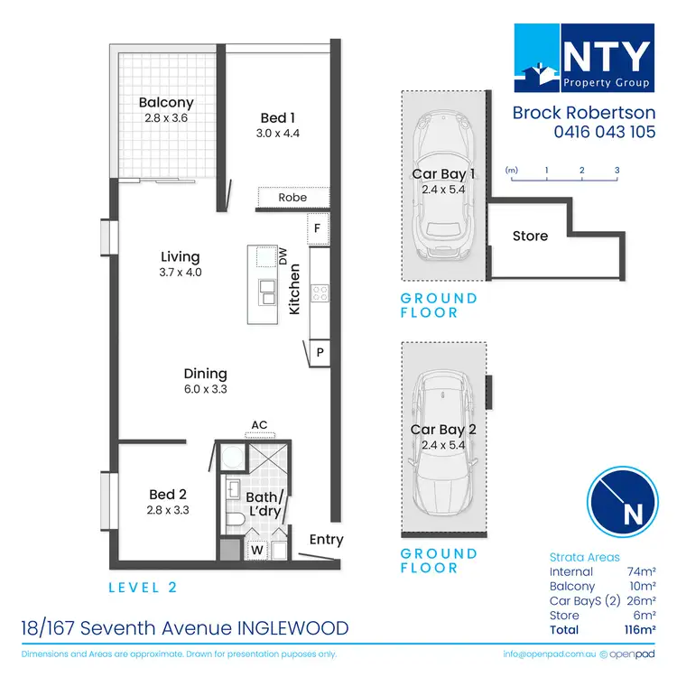 Floorplan of Homely apartment listing, 18/167 Seventh Avenue, Inglewood WA 6052