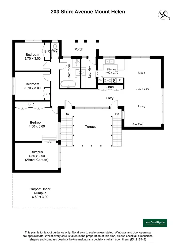 Floorplan of Homely house listing, 203 Shire Avenue, Mount Helen VIC 3350