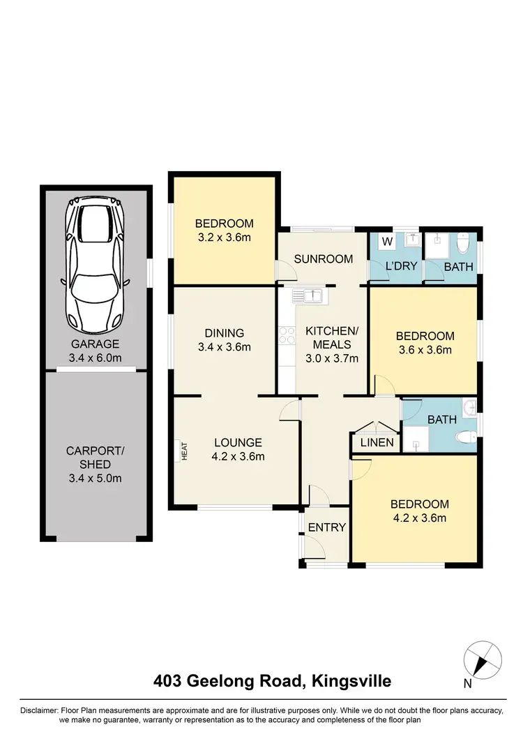 Floorplan of Homely house listing, 403 Geelong Road, Kingsville VIC 3012
