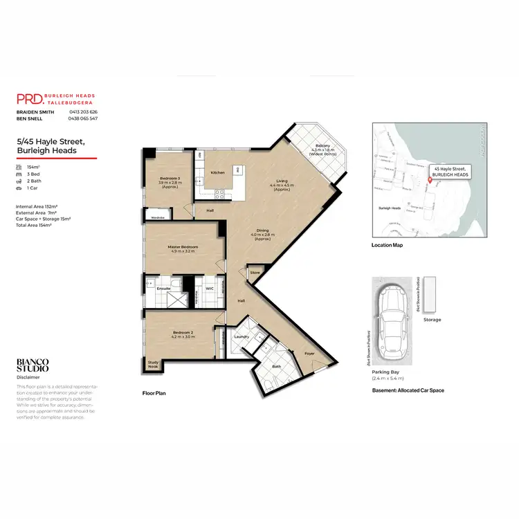 Floorplan of Homely unit listing, 5/45 Hayle Street, Burleigh Heads QLD 4220