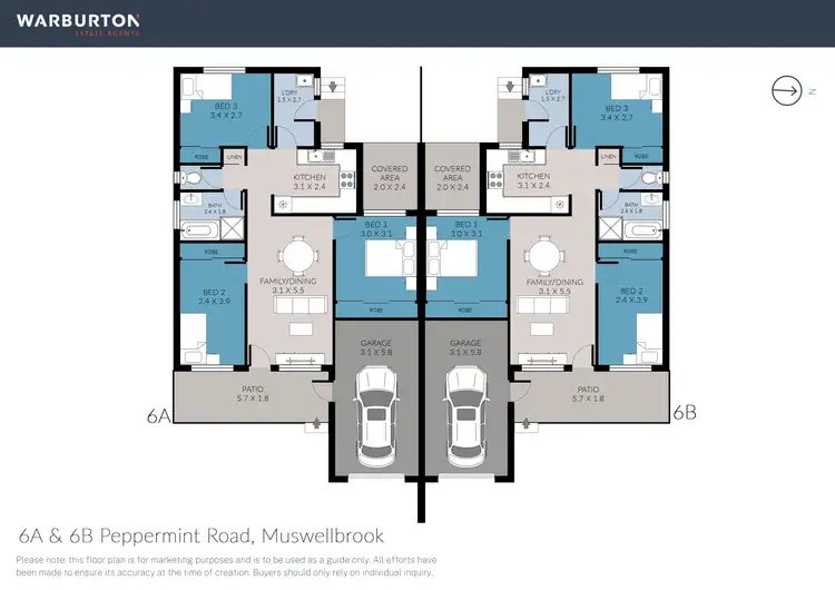 Floorplan of Homely block of units listing, 6 Peppermint Road, Muswellbrook NSW 2333