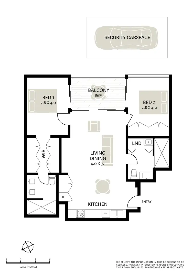 Floorplan of Homely apartment listing, 14/71 Renwick Street, Redfern NSW 2016