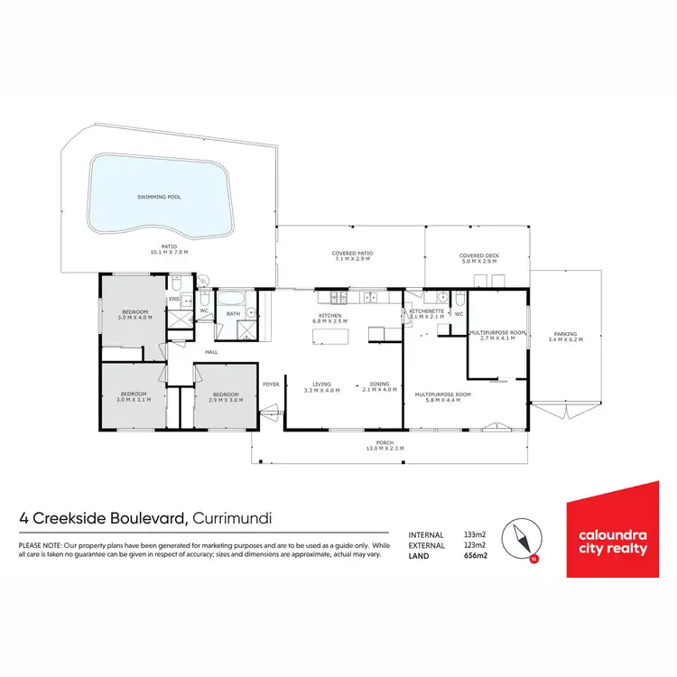 Floorplan of Homely house listing, 4 Creekside Boulevard, Currimundi QLD 4551