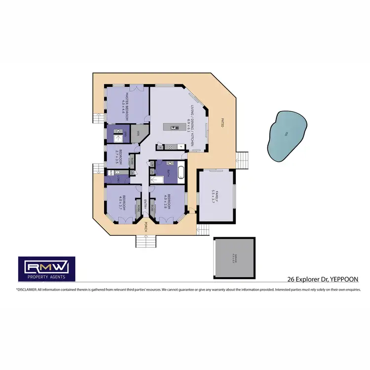 Floorplan of Homely house listing, 26 Explorer Drive, Yeppoon QLD 4703
