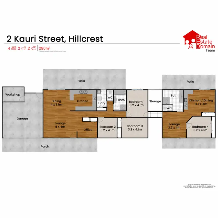 Floorplan of Homely house listing, 2 Kauri Street, Hillcrest QLD 4118