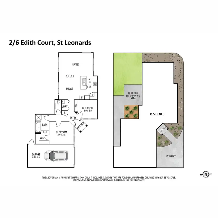 Floorplan of Homely unit listing, 2/6 Edith Court, St Leonards VIC 3223
