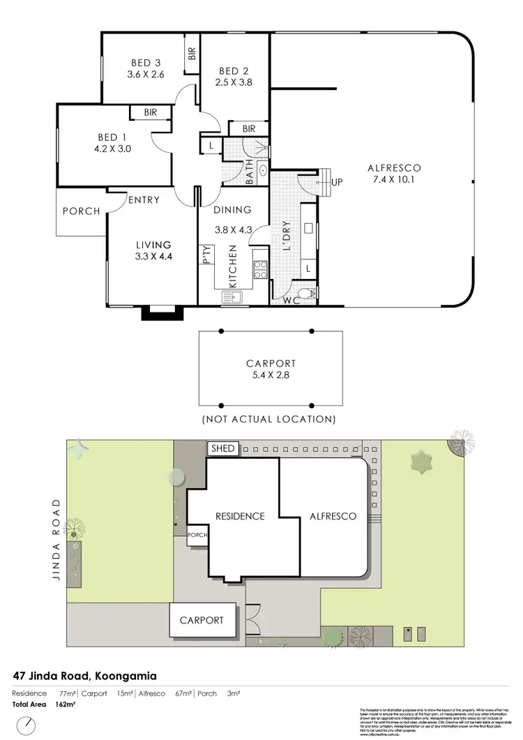 Floorplan of Homely house listing, 47 Jinda Road, Koongamia WA 6056