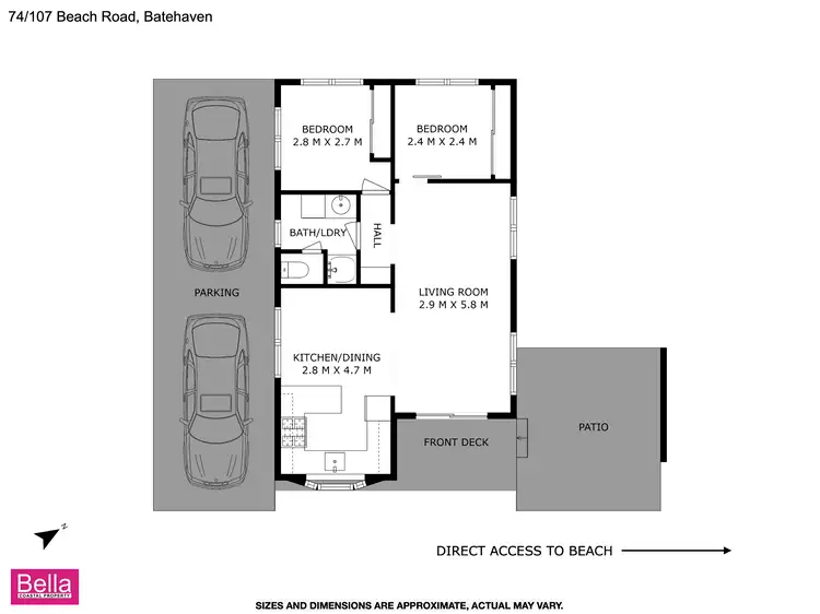 Floorplan of Homely house listing, 74/107 Beach Road, Batehaven NSW 2536