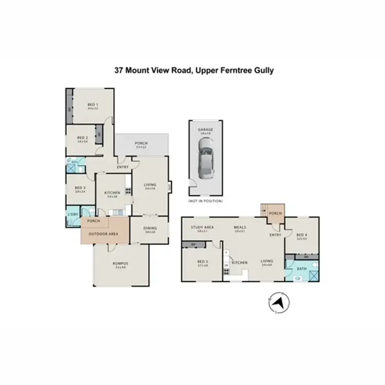 Floorplan of Homely house listing, 37 Mount View Road, Upper Ferntree Gully VIC 3156